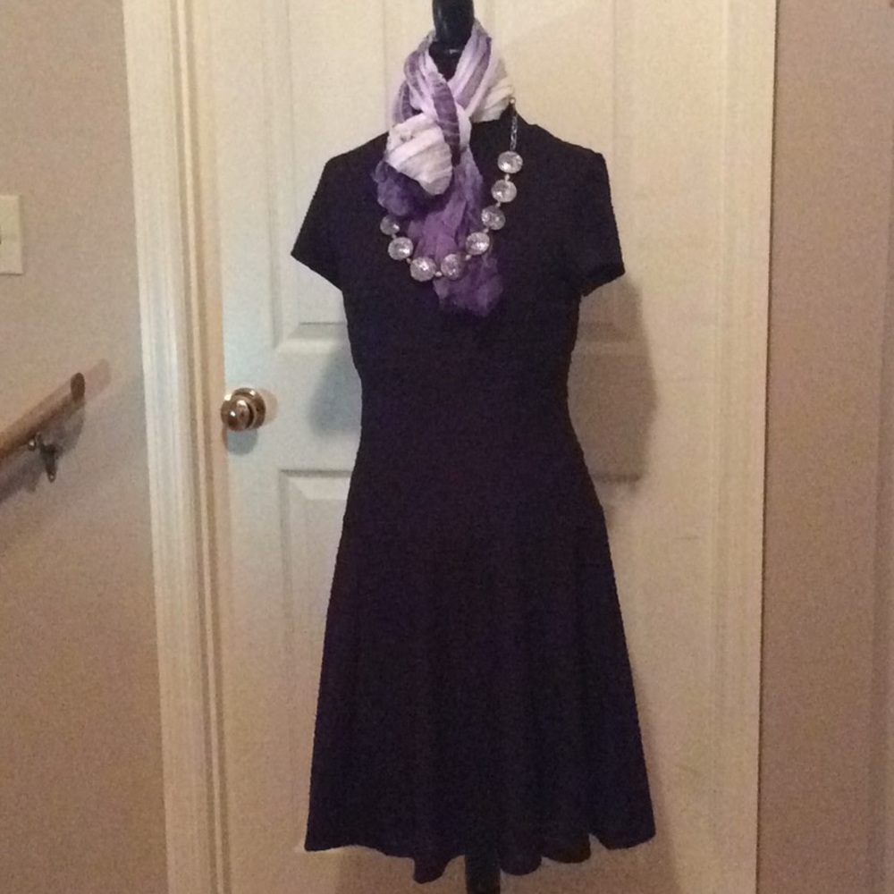 SANDRA DARREN EGGPLANT DRESS